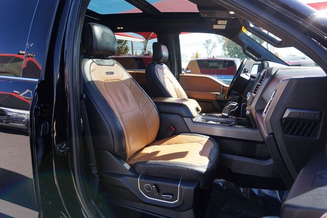 2016 Ford F-150 LIMITED, 4X4, PREMIUM WHEELS, BROWN LEATHER SEATS, CAMPER SHELL - 23000318 - 21