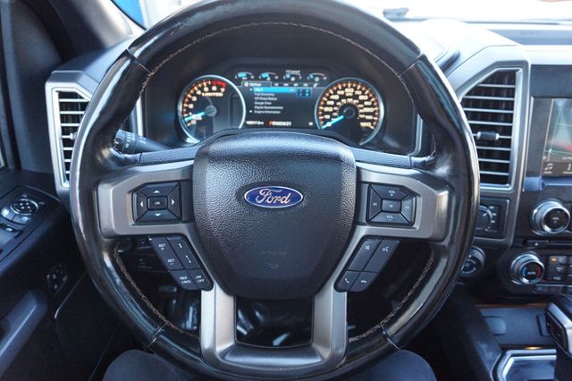 2016 Ford F-150 LIMITED, 4X4, PREMIUM WHEELS, BROWN LEATHER SEATS, CAMPER SHELL - 23000318 - 27