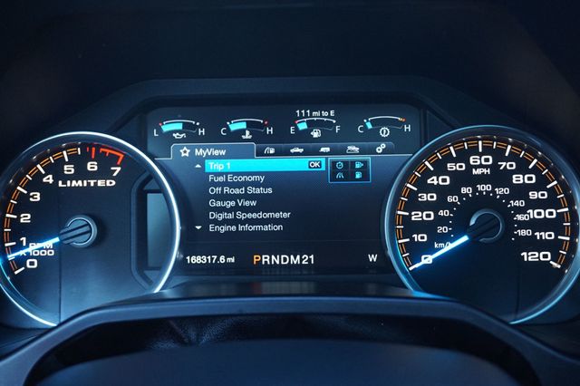 2016 Ford F-150 LIMITED, 4X4, PREMIUM WHEELS, BROWN LEATHER SEATS, CAMPER SHELL - 23000318 - 28