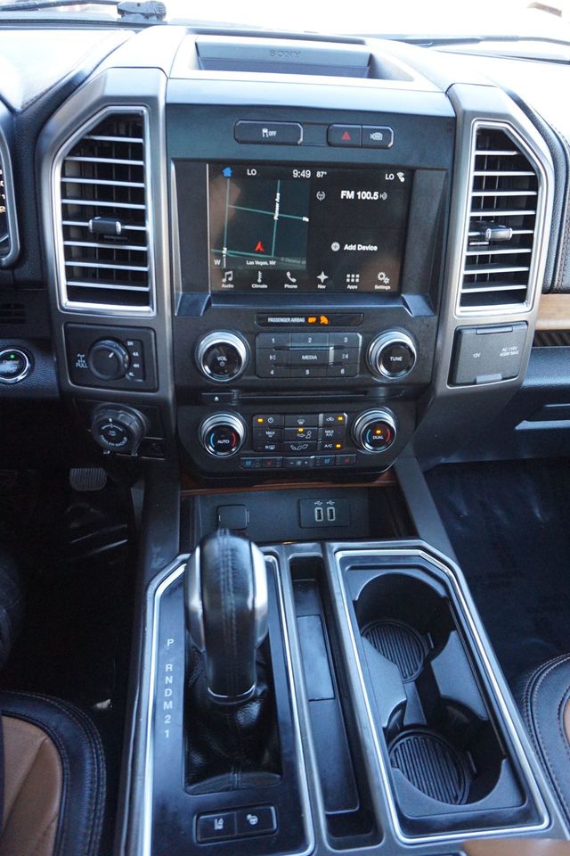 2016 Ford F-150 LIMITED, 4X4, PREMIUM WHEELS, BROWN LEATHER SEATS, CAMPER SHELL - 23000318 - 31