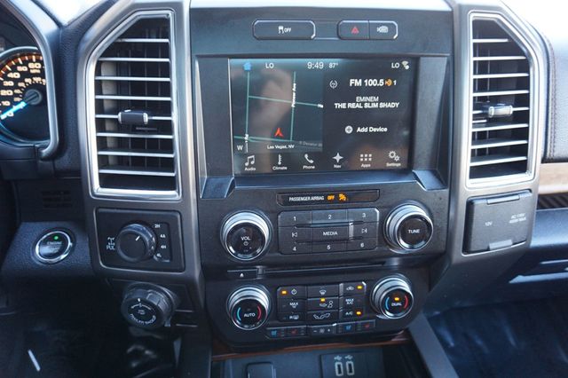 2016 Ford F-150 LIMITED, 4X4, PREMIUM WHEELS, BROWN LEATHER SEATS, CAMPER SHELL - 23000318 - 32