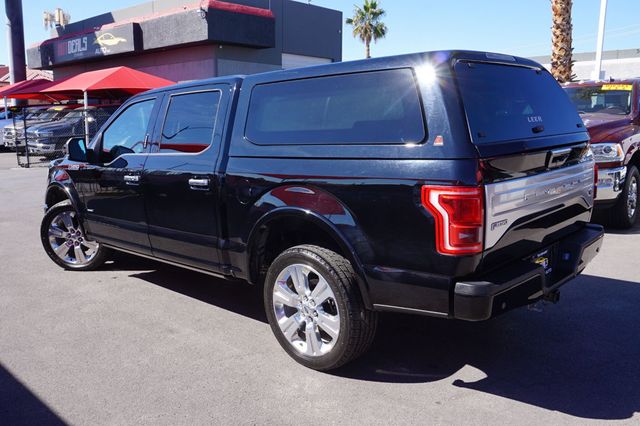 2016 Ford F-150 LIMITED, 4X4, PREMIUM WHEELS, BROWN LEATHER SEATS, CAMPER SHELL - 23000318 - 3