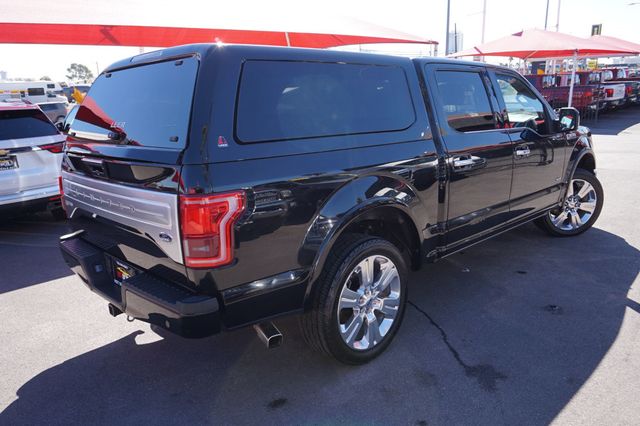 2016 Ford F-150 LIMITED, 4X4, PREMIUM WHEELS, BROWN LEATHER SEATS, CAMPER SHELL - 23000318 - 5