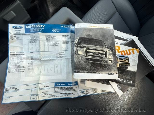 2016 Ford Super Duty F-350 SRW Cab-Chassis 4X4 FLATBED with side boxes - 23071030 - 22