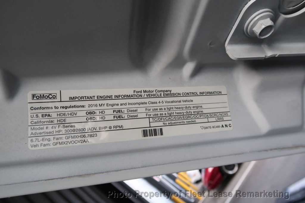 2016 Ford Super Duty F-550 DRW F550SD 4WD Supercab Cab /Chassis 186" WB  - 22954740 - 37