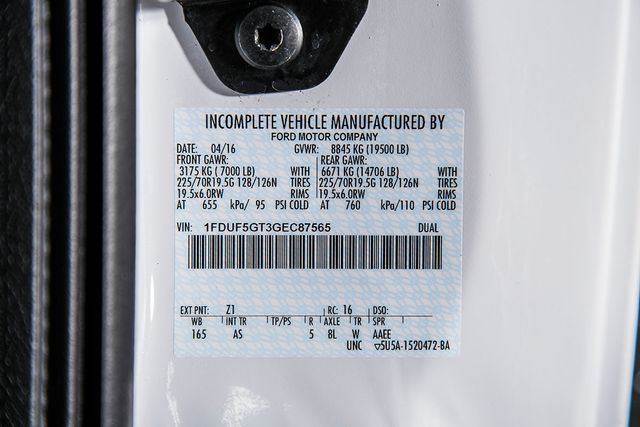 2016 Ford Super Duty F-550 DRW F550 XL  - 16097081 - 30