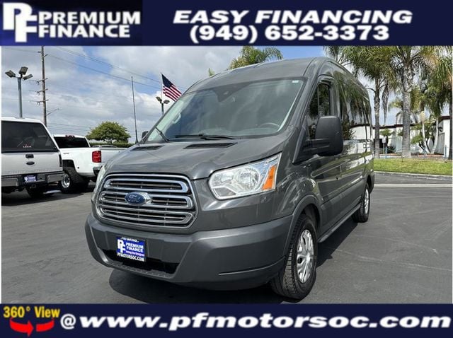 2016 Ford Transit 150 Wagon XLT 12 PASSENGER VAN DUAL A/C BACK UP CAM CLEAN - 22604003 - 0