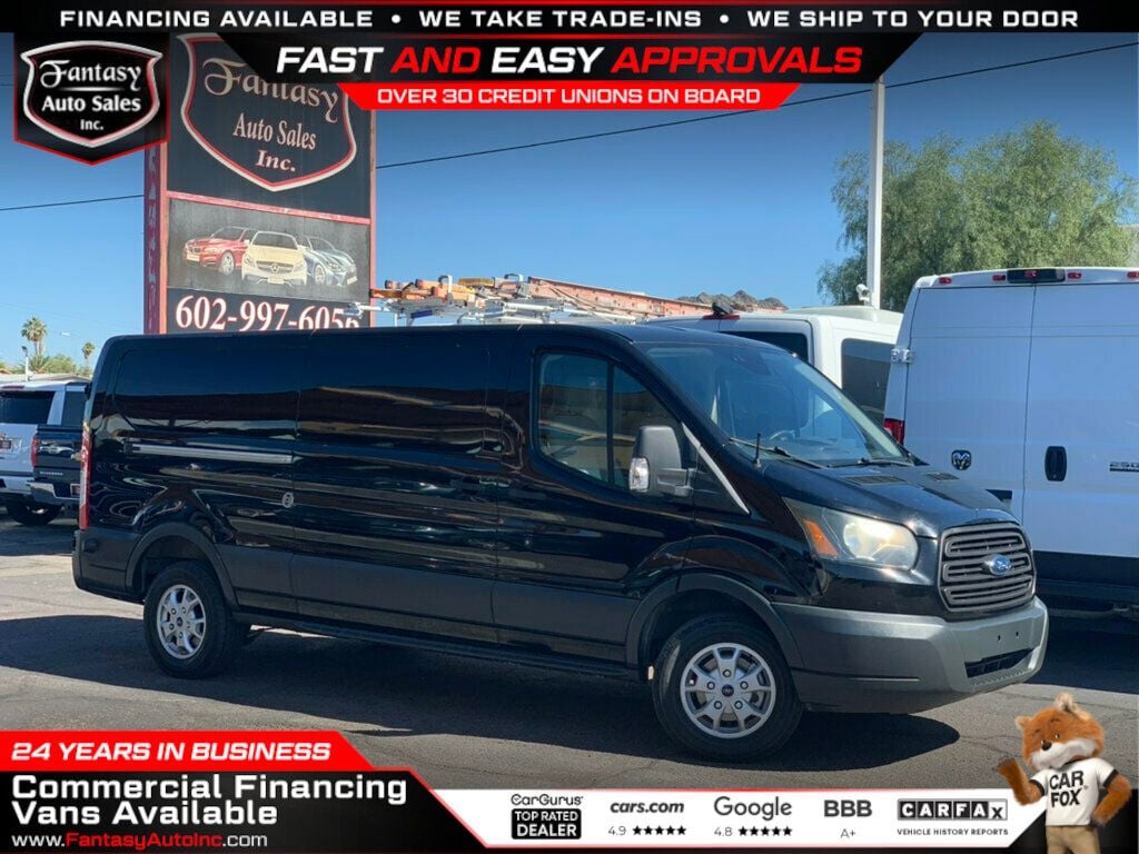 2016 Ford Transit Cargo Van T-250 148" Low Rf 9000 GVWR Sliding RH Dr 1-Owner - 22936794 - 0
