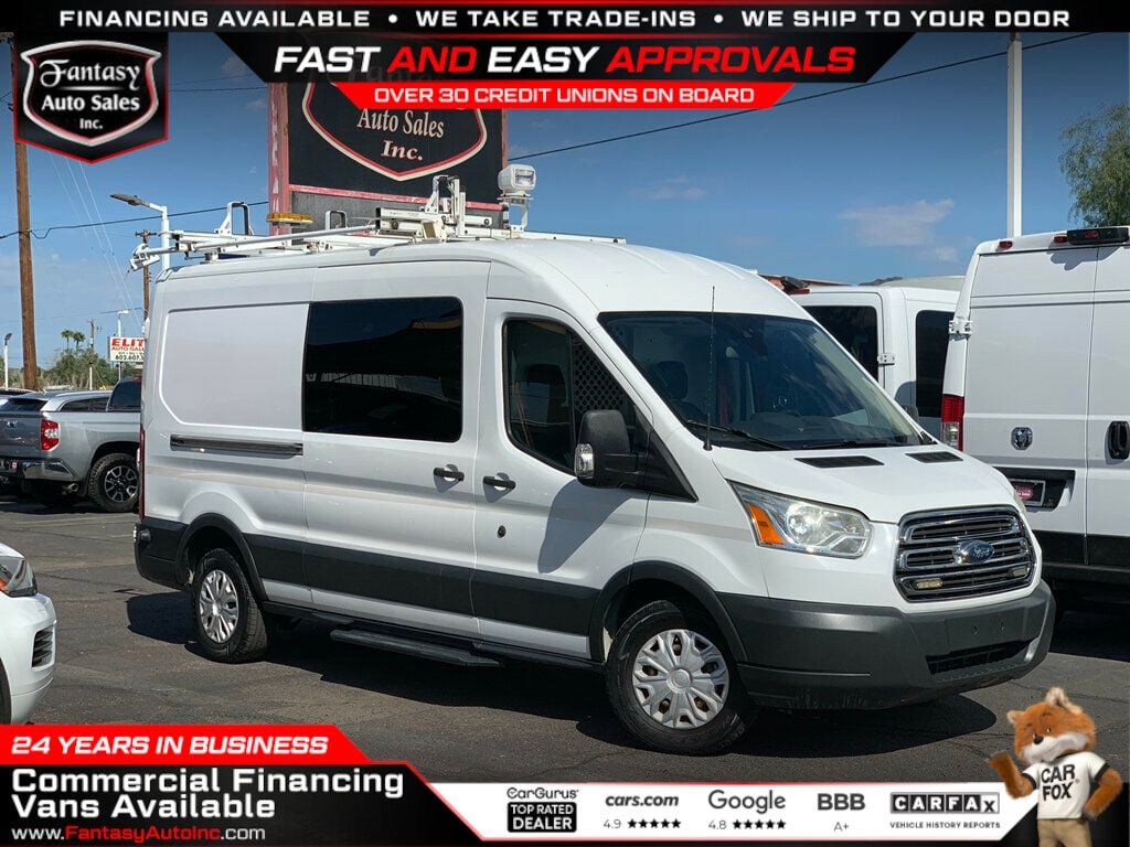 2016 Ford Transit Cargo Van T-250 148" Med Rf 9000 GVWR Sliding RH Dr - 22934372 - 0
