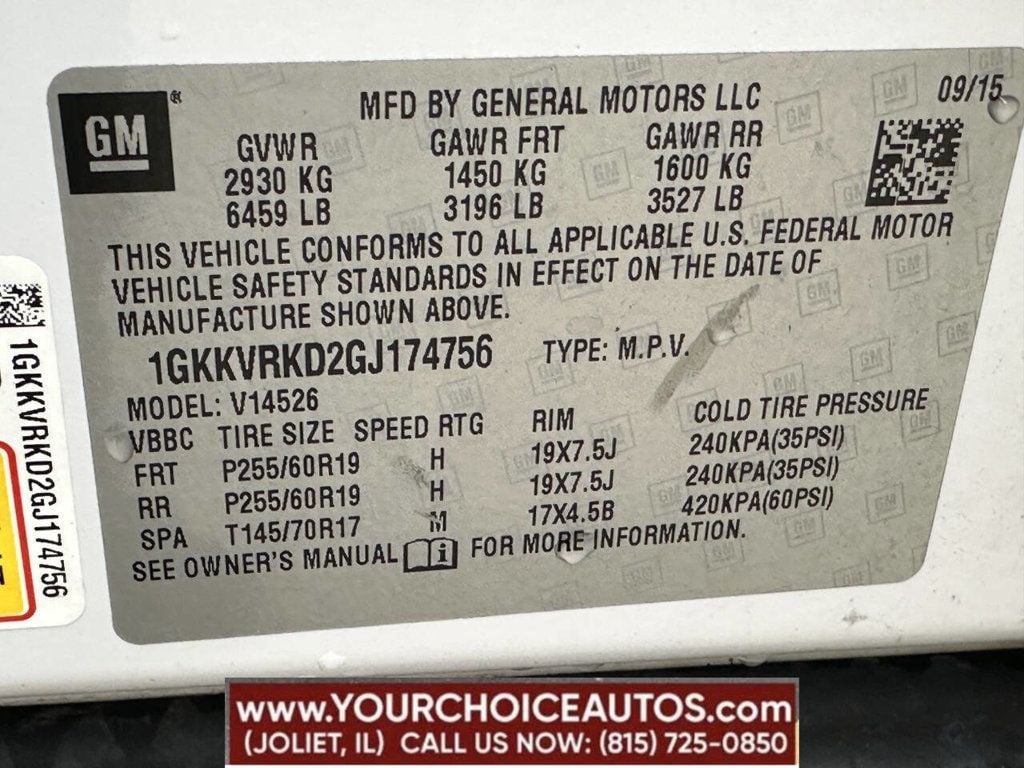 2016 GMC Acadia AWD 4dr SLT w/SLT-1 - 22805039 - 13