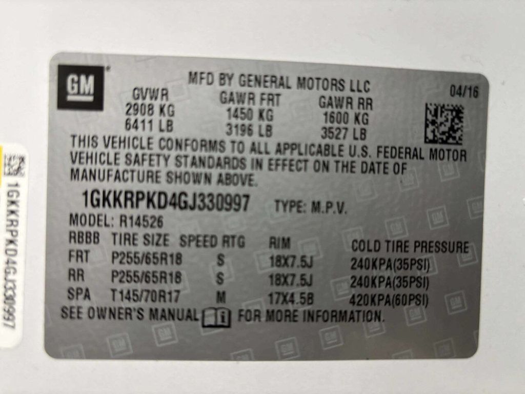 2016 GMC Acadia FWD 4dr SLE w/SLE-2 - 23013484 - 38