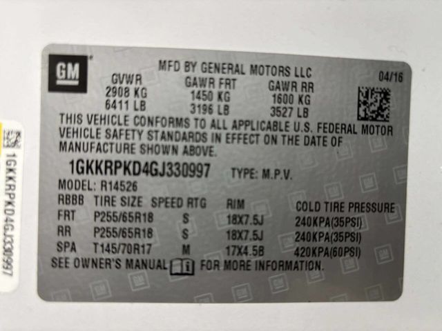 2016 GMC Acadia FWD 4dr SLE w/SLE-2 - 23013484 - 38