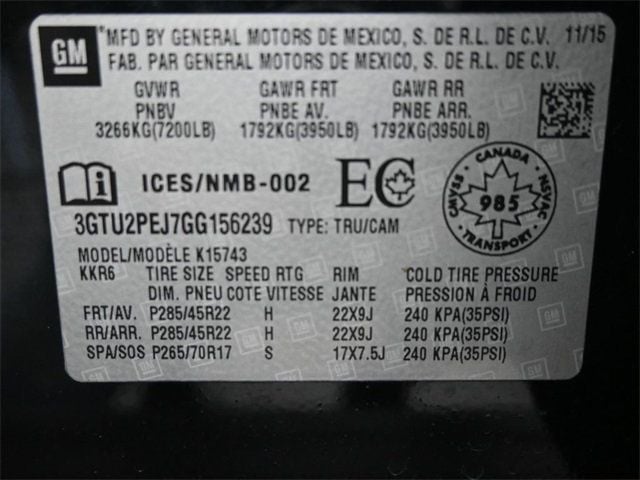 2016 GMC Sierra 1500 4WD Crew Cab 153.0" Denali - 22911743 - 4