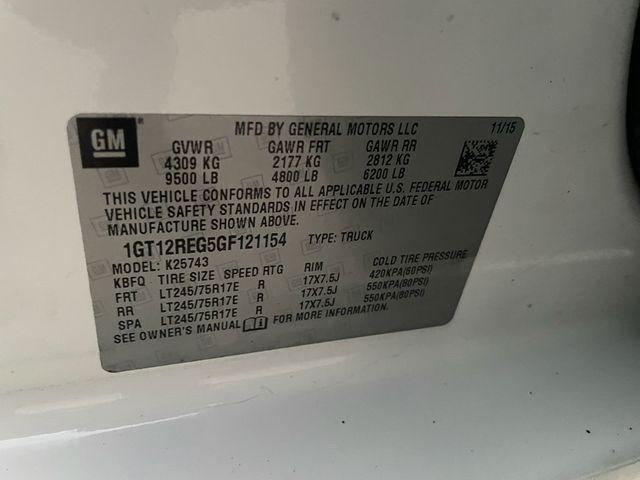 2016 GMC Sierra 2500HD 4WD Crew Cab 167.7" - 22955353 - 19