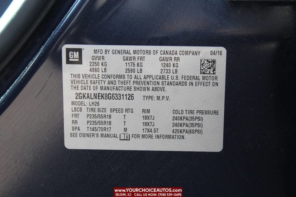 2016 GMC Terrain FWD 4dr SLE w/SLE-2 - 22797273 - 26