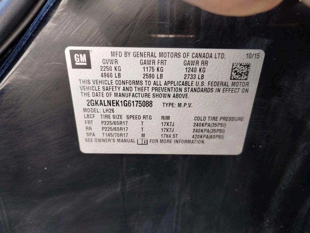 2016 GMC Terrain FWD 4dr SLE w/SLE-2 - 22934571 - 34