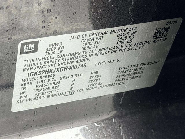 2016 GMC Yukon XL 4WD 4dr Denali - 23029190 - 17