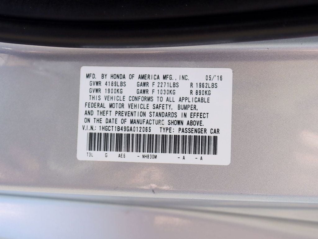 2016 Honda Accord Coupe 2dr I4 CVT LX-S w/Honda Sensing - 23043112 - 26