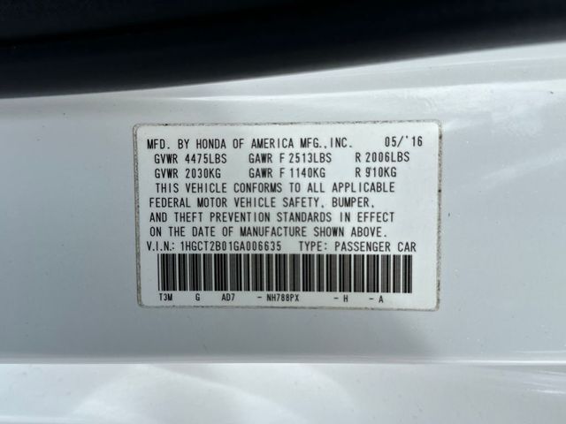 2016 Honda Accord Coupe 2dr V6 Automatic Touring - 23061448 - 22