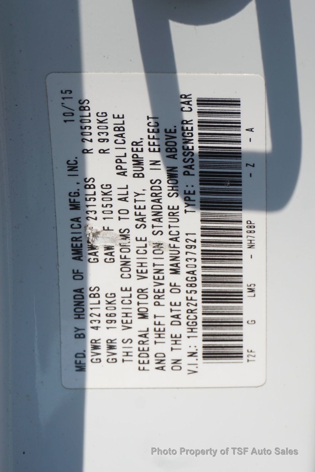 2016 Honda Accord Sedan 4dr I4 CVT Sport - 23048212 - 31