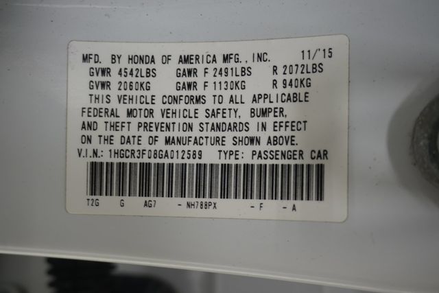 2016 Honda Accord Sedan 4dr V6 Automatic EX-L w/Navi & Honda Sensing - 23023364 - 25