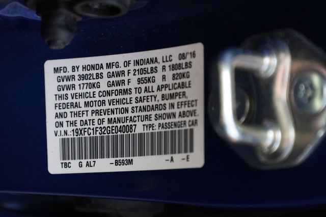 2016 Honda Civic Sedan 4dr CVT EX-T - 22980116 - 12