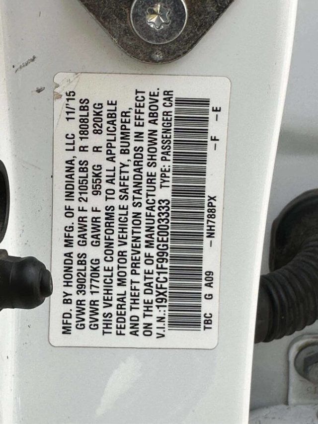 2016 Honda Civic Sedan 4dr CVT Touring - 22949720 - 29