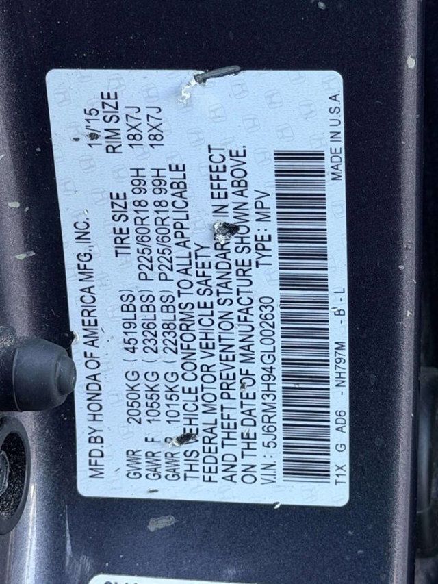 2016 Honda CR-V 2WD 5dr Touring - 23033653 - 15
