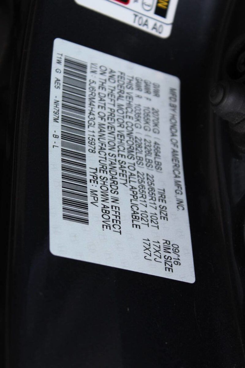 2016 Honda CR-V AWD 5dr SE - 22883302 - 26