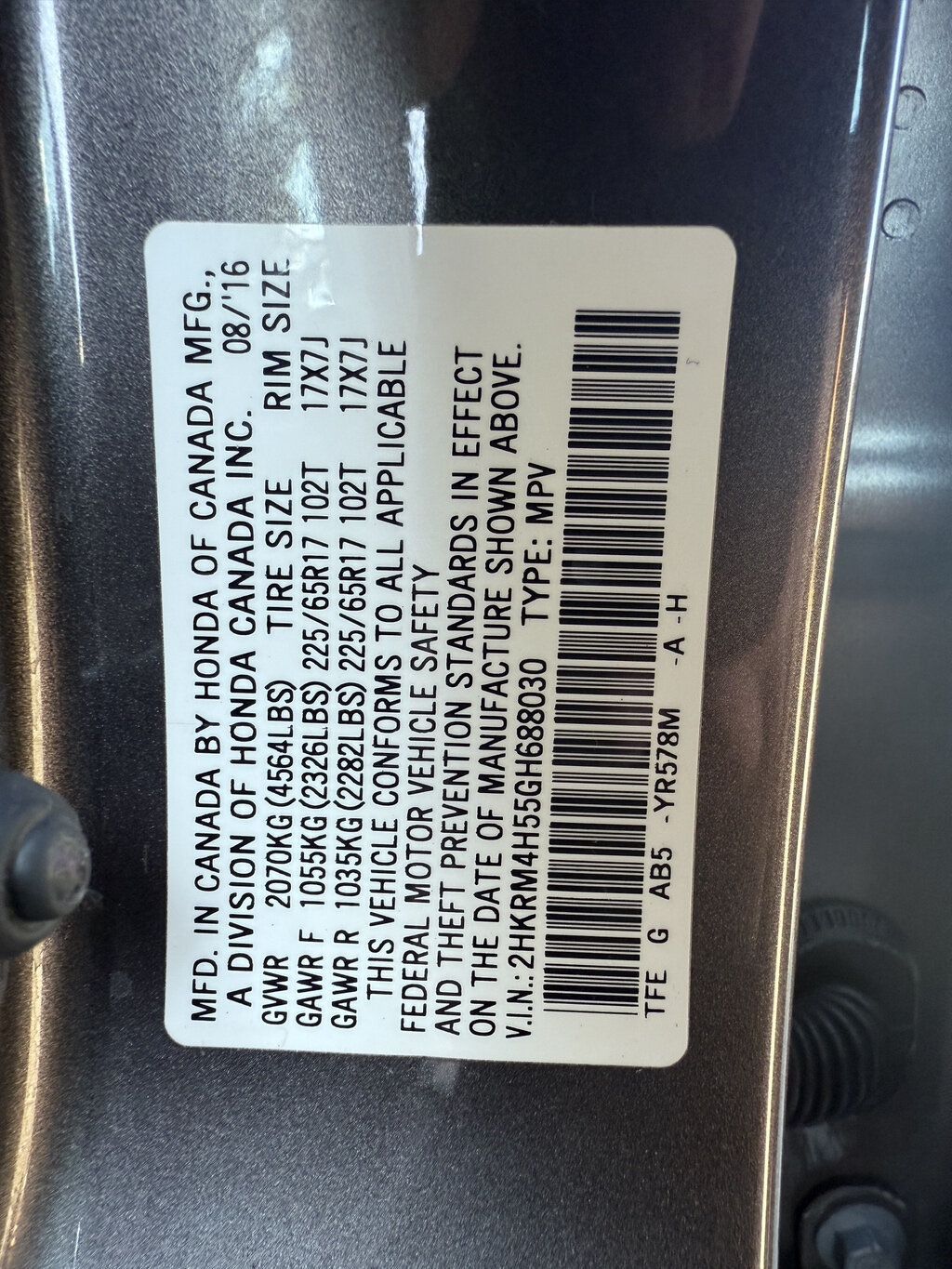 2016 Honda CR-V CLEAN CARFAX - ALL WHEEL DRIVE - 23089181 - 22