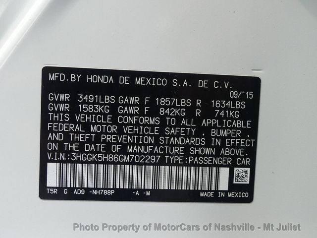 2016 Honda Fit 5dr Hatchback CVT EX-L - 23021622 - 43