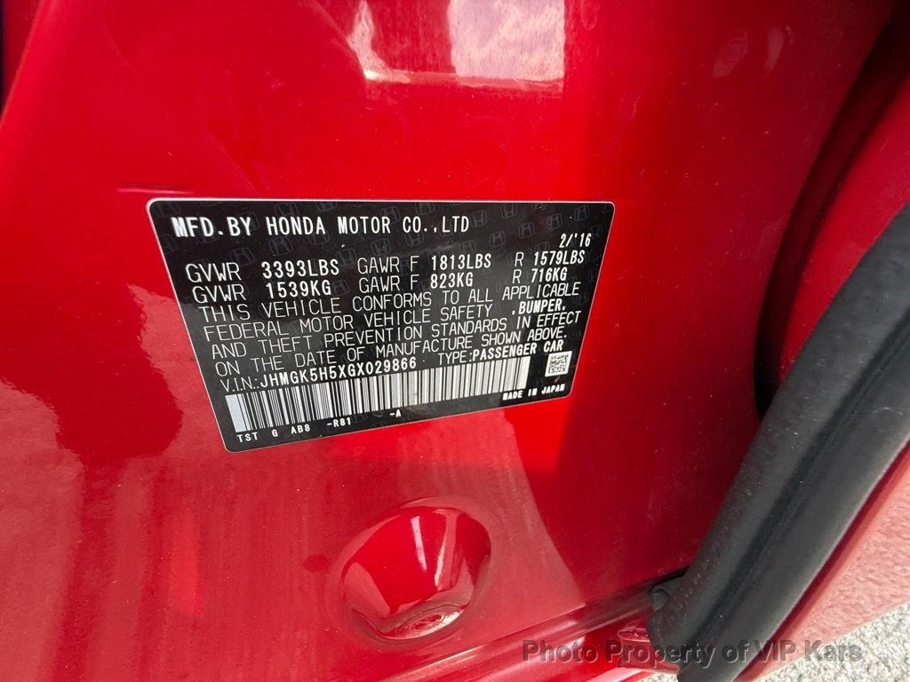 2016 Honda Fit LX photo 24