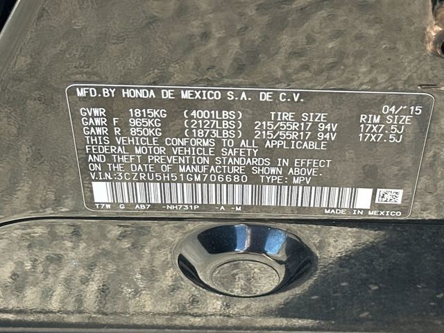 2016 Honda HR-V 2WD 4dr CVT EX - 23047256 - 21
