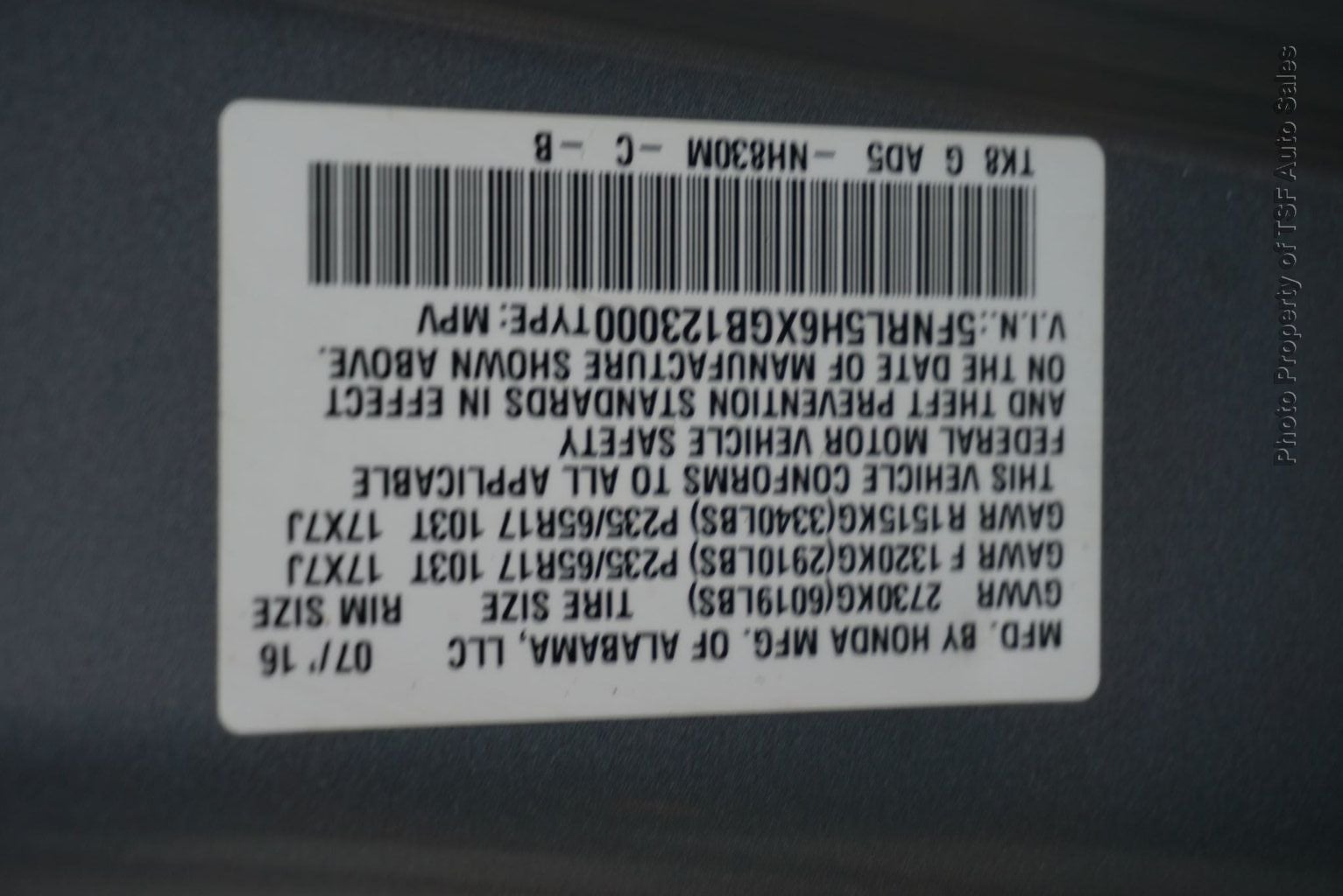 2016 Honda Odyssey 5dr EX-L - 23079880 - 43