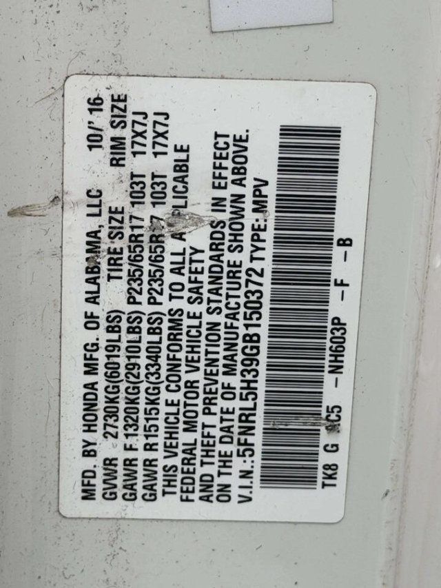 2016 Honda Odyssey 5dr SE - 23002120 - 23