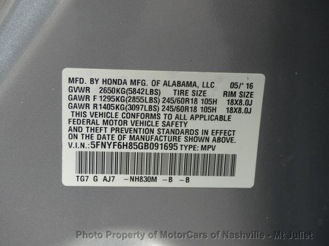 2016 Honda Pilot AWD 4dr EX-L w/RES - 23090669 - 52