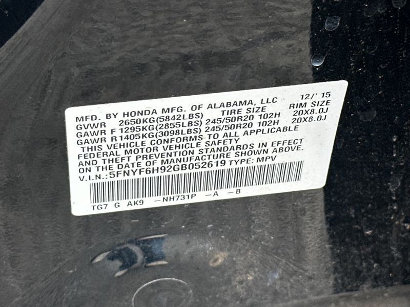 2016 Honda Pilot AWD 4dr Touring w/RES & Navi - 22975996 - 21