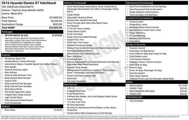 2016 Hyundai Elantra GT 5dr Hatchback Automatic - 23019448 - 5