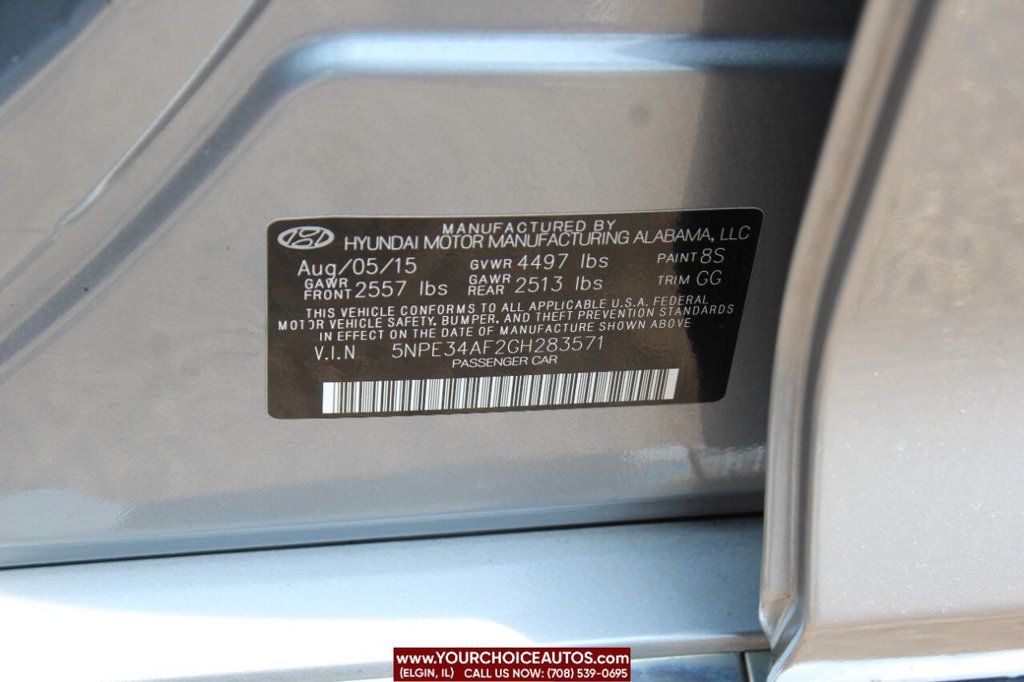 2016 Hyundai Sonata 4dr Sedan 2.4L Limited - 22865026 - 24