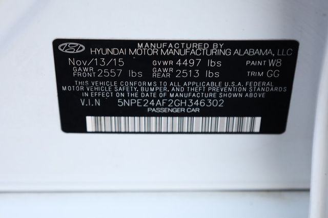 2016 Hyundai Sonata 4dr Sedan 2.4L SE - 22958285 - 10