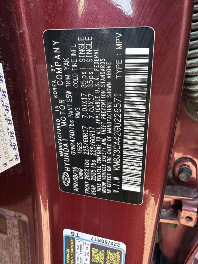 2016 Hyundai Tucson AWD 4dr SE w/Beige Int - 22985454 - 36