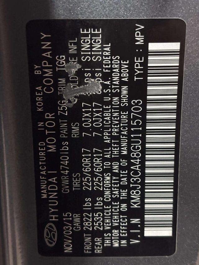 2016 Hyundai Tucson AWD 4dr SE w/Beige Int - 23012142 - 32