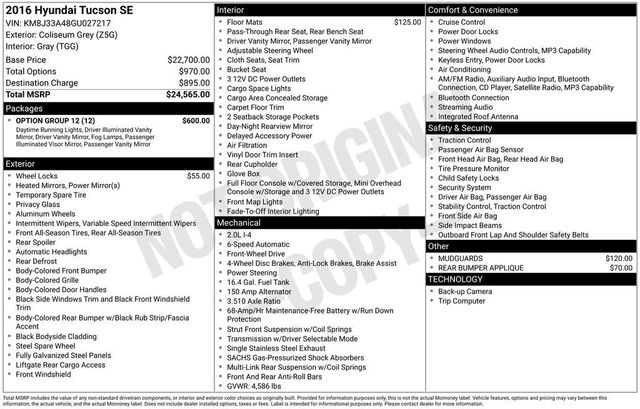 2016 Hyundai Tucson SE - 23030826 - 5