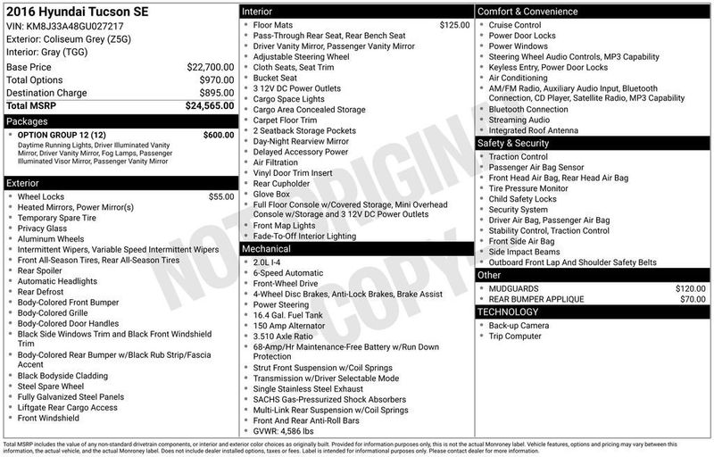 2016 Hyundai Tucson SE - 23030826 - 5