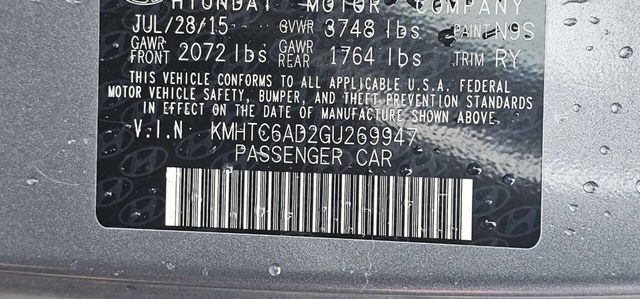 2016 Hyundai Veloster Base 3dr Coupe 6M w/Black Seats - 22997885 - 9