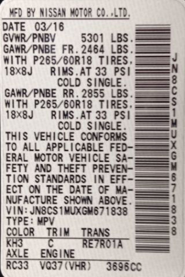 2016 INFINITI QX70 RWD 4dr - 22959978 - 4