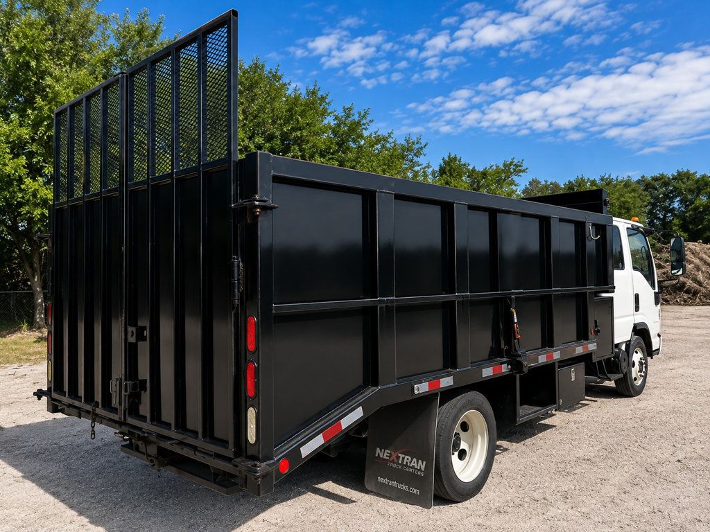 2016 Isuzu NPR HD CREW diesel w/ 16ft Landscape Body Steel Dump Truck - 23065778 - 2