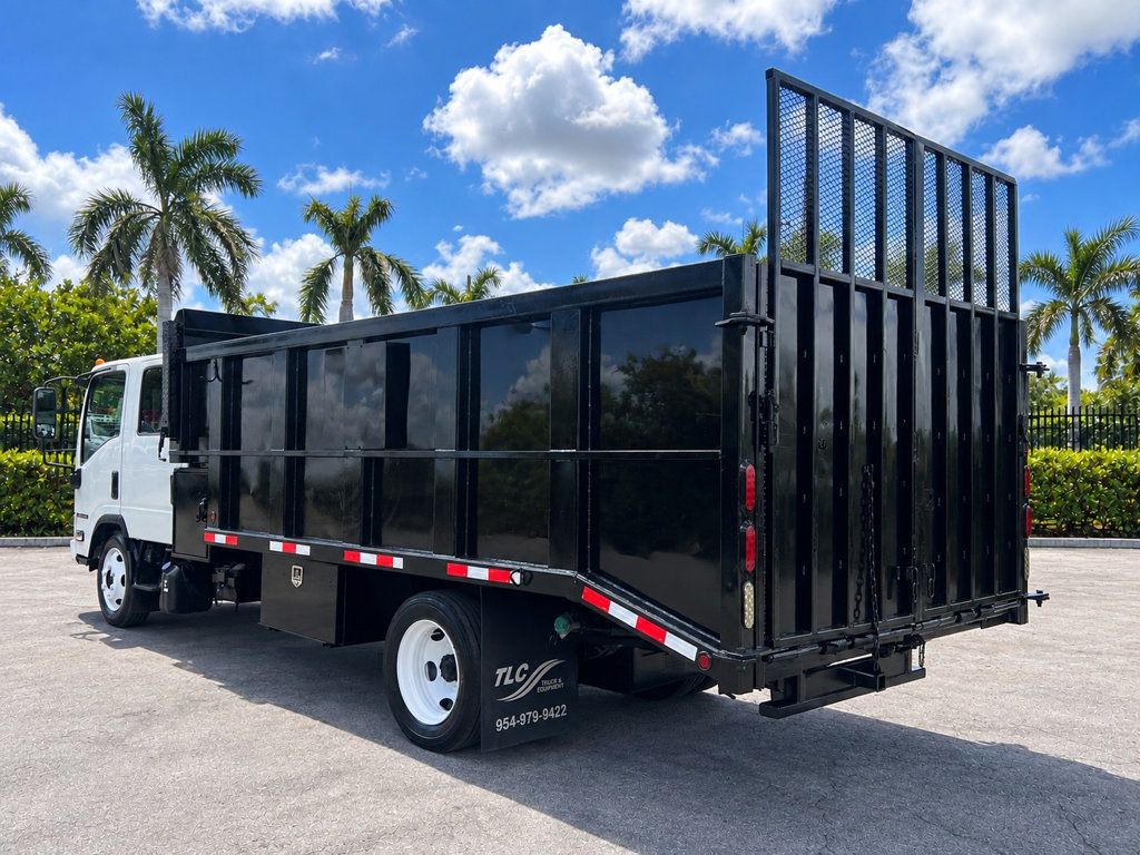 2016 Isuzu NPR XD CREW diesel w/ 16ft Landscape Body Steel Dump Truck - 23065778 - 9
