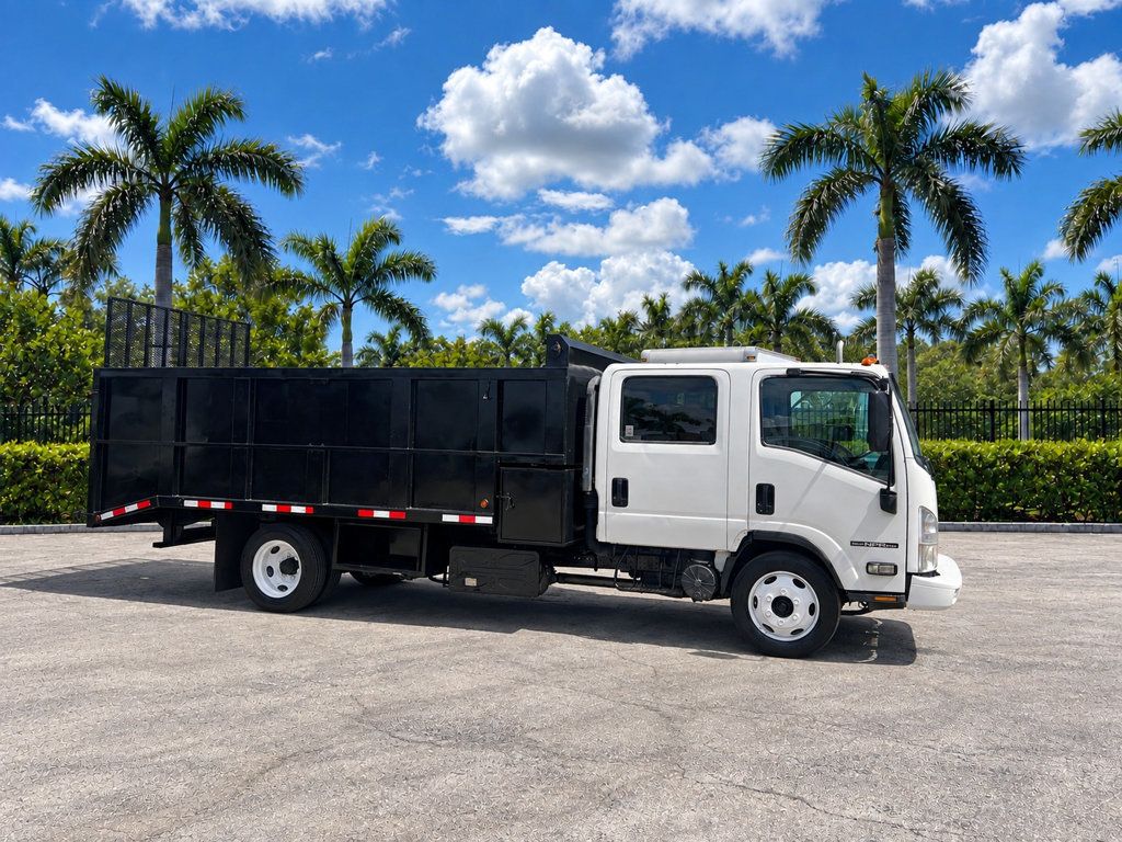 2016 Isuzu NPR XD CREW diesel w/ 16ft Landscape Body Steel Dump Truck - 23065778 - 11