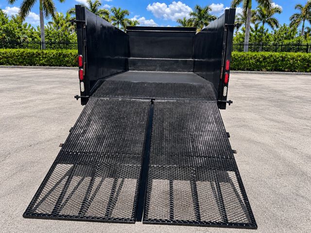2016 Isuzu NPR XD CREW diesel w/ 16ft Landscape Body Steel Dump Truck - 23065778 - 14